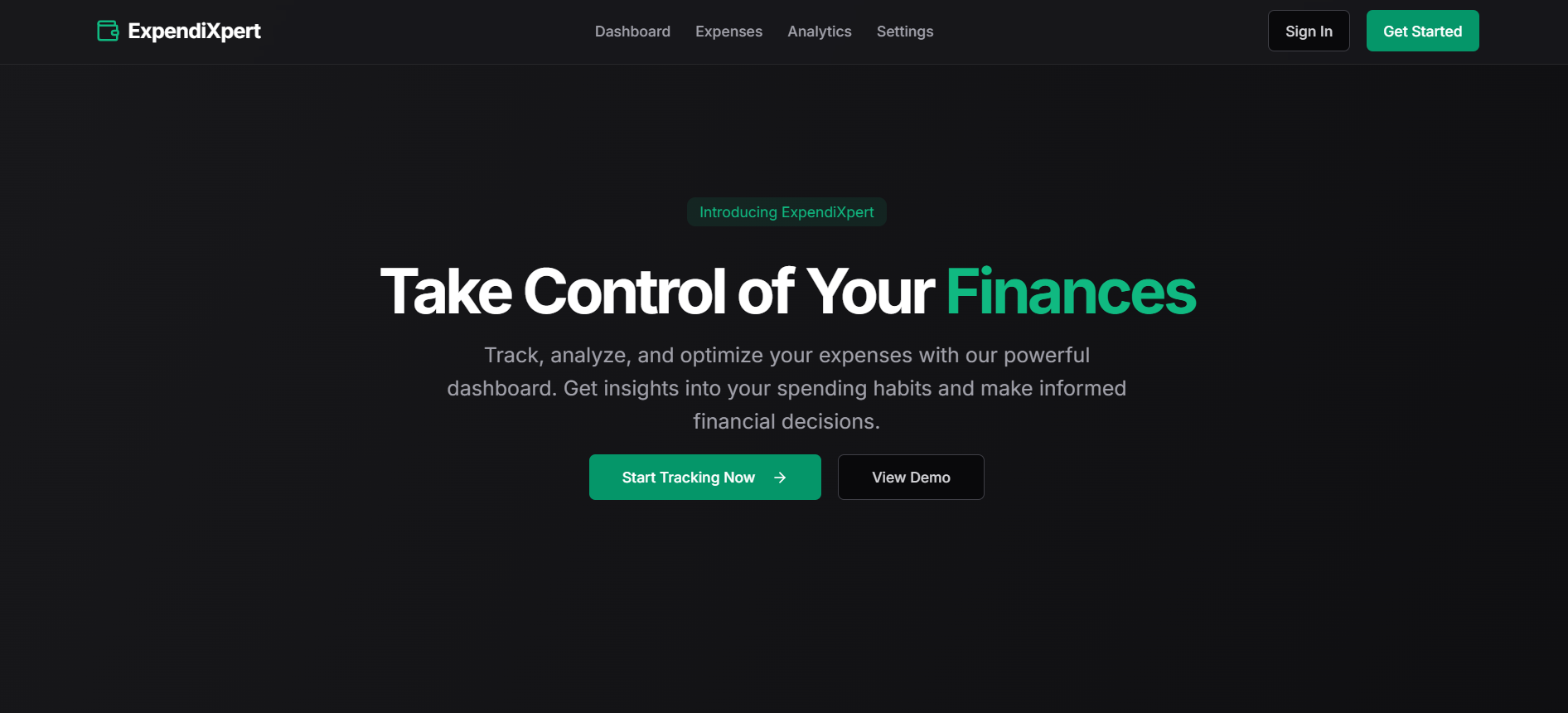 Expense Tracking & Analytics